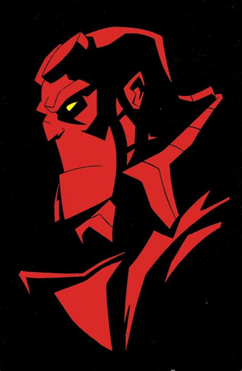 Hellboy Animal Stencil Stencil Art Superhero Comic Comic Heroes