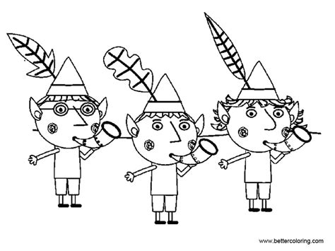 Ben and holly coloring pages printable games. Ben And Holly Coloring Pages Black and White - Free ...