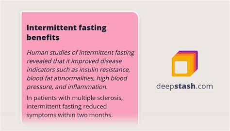 Intermittent Fasting Benefits Deepstash