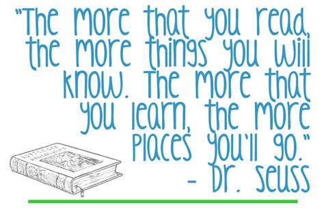 The More You Read Dr Seuss Education Quotes Quotesgram