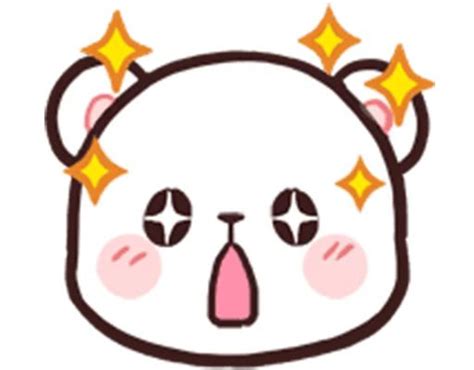 Milk And Mocha Emoji Nekosticker 咪哔咪哔 Cute Bear Drawings Cute
