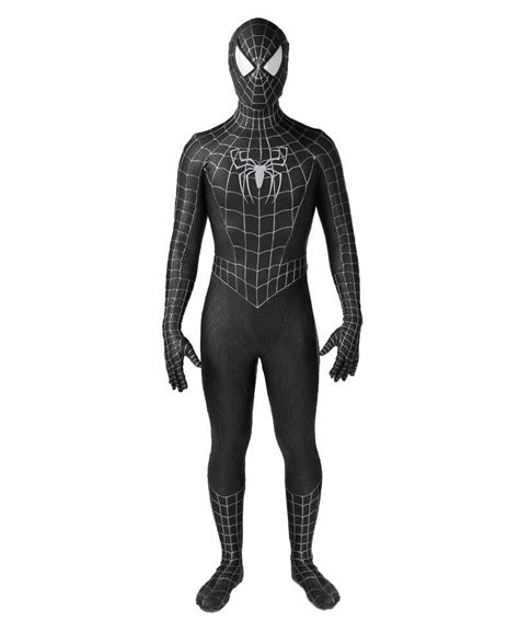 classic raimi spiderman cosplay costume superhero 3d zentai suit halloween black ebay