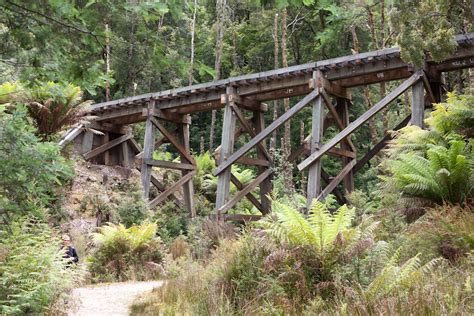Wooden Trestle Bridge West Coast Wilderness Railway Steam Flickr