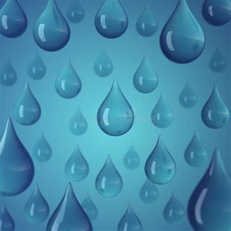 Rain Water Drop Blue Stock Illustration Illustration Of Blue 35889567