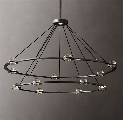 Éclatant Round 2 Tier Chandelier 60 In 2020 Contemporary Ceiling