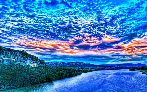 clouds forest Amazing Clouds Above The River - Nature Sky HD Desktop ...