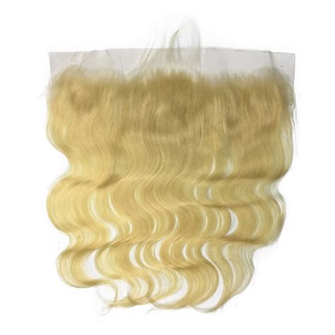 613 Platinum Blonde Body Wave Human Hair Pre Plucked 13x4 Frontal Lace Elesis Virgin Hair