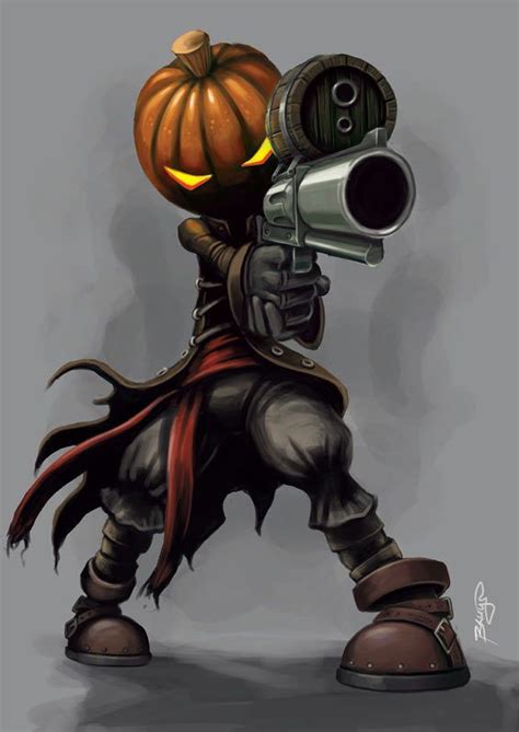 Steampunk Jack O Lantern Assassin Wishes You A Happy Halloween Illustration By Craig Bruyn Ht