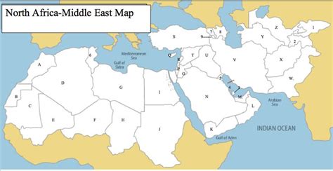 Middle East And North Africa Map Quiz Get Map Update