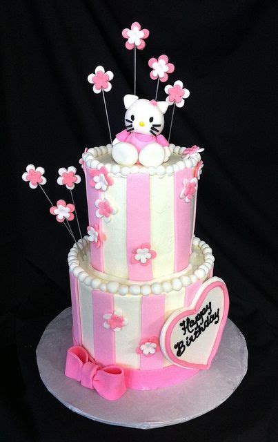 2 Tier Hello Kitty Cake Cake Hello Kitty Cake Raspberry Filling