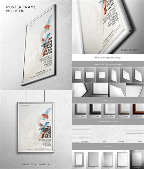 15 Photoshop Poster Mockup Templates For Your Creative Designs