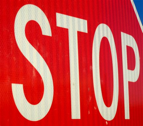 Stop - Close Up Photo of a Stop Sign Picture | Free Photograph | Photos 