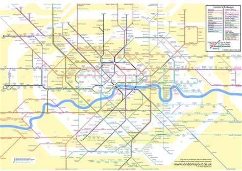 Tube And Rail Map Showing Travel Zones Map Of Zones In London Hot Sex