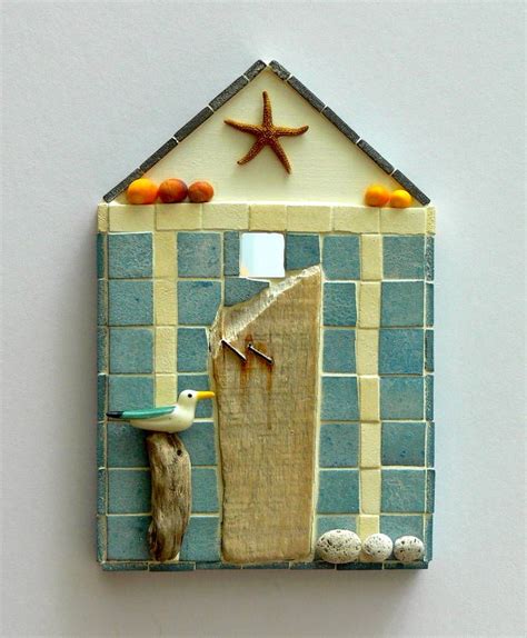 Maybe you would like to learn more about one of these? Orange Shells Beach Hut Mosaic Wall Art | Mosaic art diy, Mosaic wall art, Mosaic art