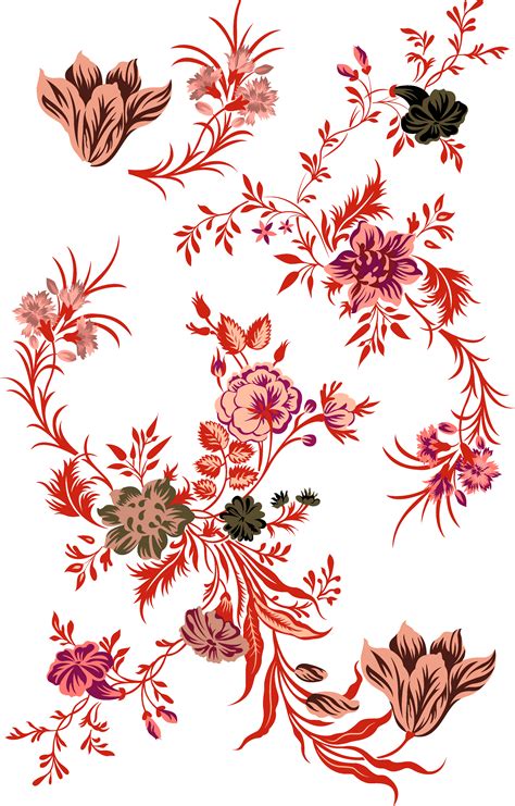 Digital Flowers, Png, Leaves