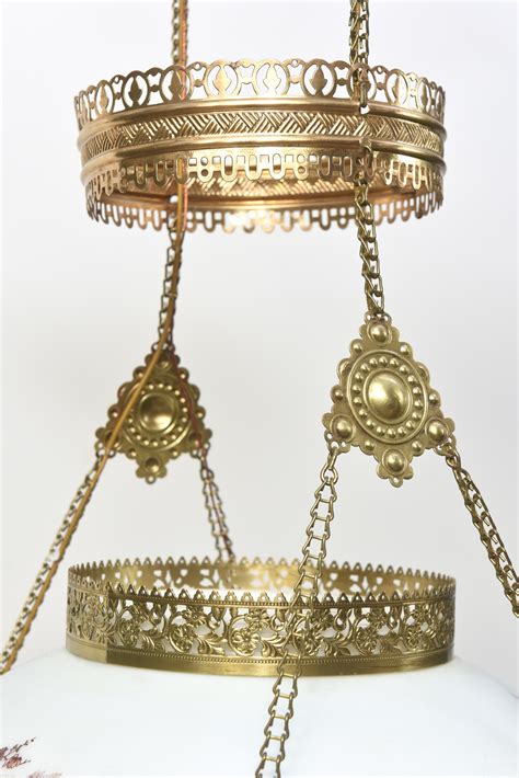 Victorian antique hanging oil lamps. Victorian Hanging Oil Lamp - Appleton Antique Lighting