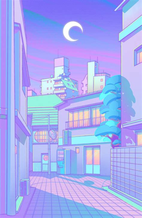Anime Scenery Wallpaper Iphone Pastel Retro Anime Aesthetic Wallpaper