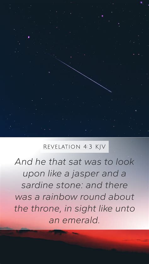 Revelation 43 Kjv Mobile Phone Wallpaper And He That Sat Was To Look