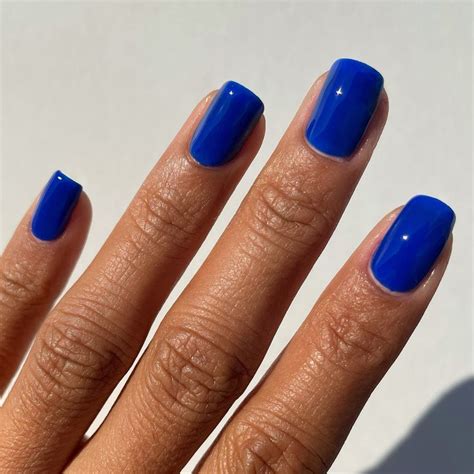 Electric Blue Vegan Nail Polish Cobalt Bright Blue Creme Etsy