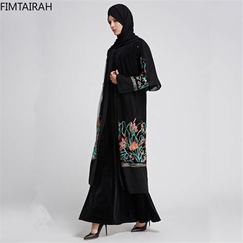 lr93 fashion dubai open abaya embroidered luxury high class sequins dubai muslim women islamic