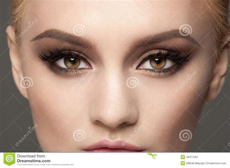 Closeup Of Eye Makeup Stock Image Image Of Gorgeous