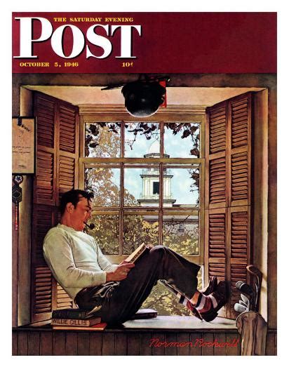 willie gillis in college saturday evening post cover october 5 1946 giclee print norman