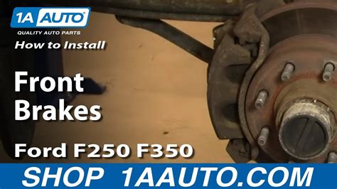 How To Install Replace Front Brakes Ford F F Super Duty Aauto Com Youtube