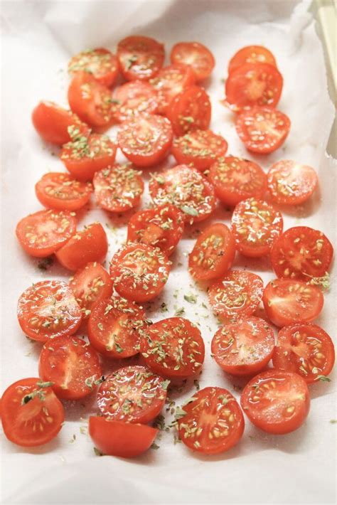 Garlic Roasted Cherry Tomatoes Recipe Roasted Cherry Tomatoes Roasted Cherry Cherry Tomato