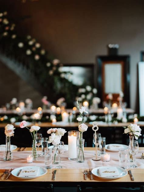 Whimsy Weddings In 2020 Bud Vase Centerpiece Farm Table Wedding Bud