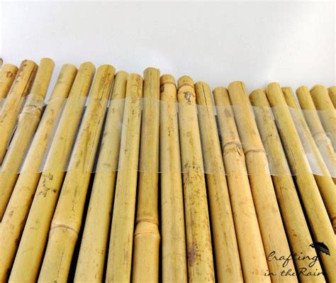 Bamboo Art Crafting In The Rain