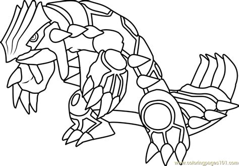 Pokemon Groudon Coloring Pages At Free Printable
