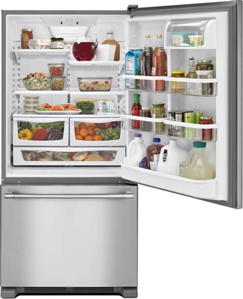 Maytag Mbf1958fez 30 Inch Bottom Freezer Refrigerator With 190 Cu Ft