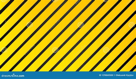 Industrial Striped Warning Yellow Black Pattern Background Stock
