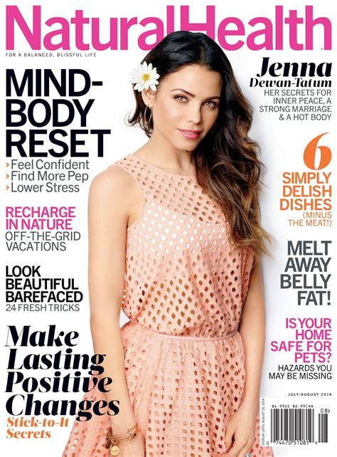 Jenna Dewan In Natural Health Magazine Julyaugust 2014 Issue Hawtcelebs