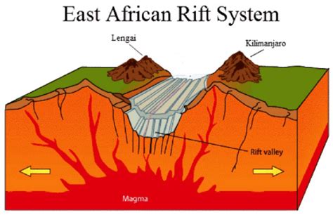 East African Rift Valley Is Caused By Tectonic Forces On Earth