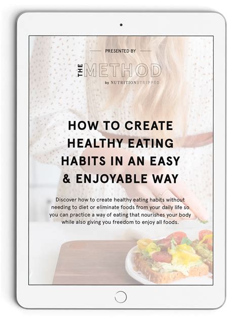 Free Guide How To Create Healthy Eating Habits