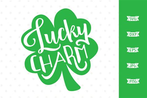 Lucky Charm Svg File For St Patricks Day 61318 Cut Files Design