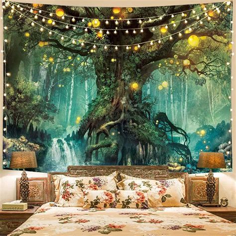 3d Printing Fantasy Plant Magical Forest Tapestry Art For Home Decor
