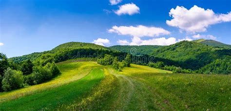 Beautiful Panorama Of Mountainous Countryside Stock Image Image Of