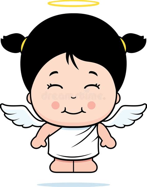 Cute Girl Angel Stock Vector Illustration Of Cartoon
