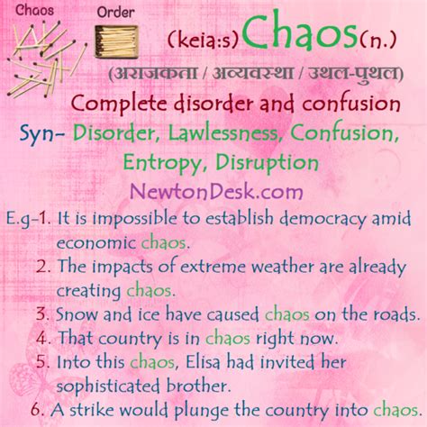 Nihilism complete denial of all established authority. Chaos meaning - Complete Disorder And Confusion ...
