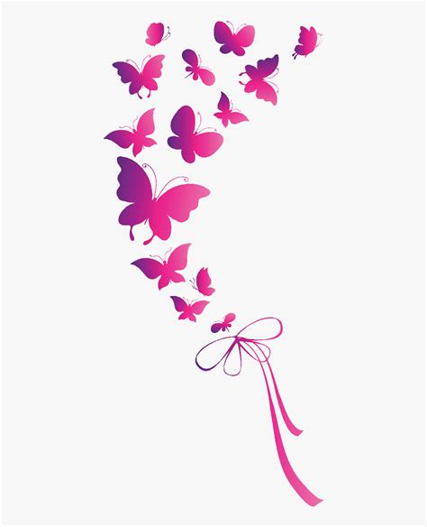 Pink Butterfly Vector Png