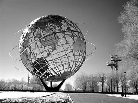 Unisphere And Pavilion Infrared Version Flushing Meadow Flickr