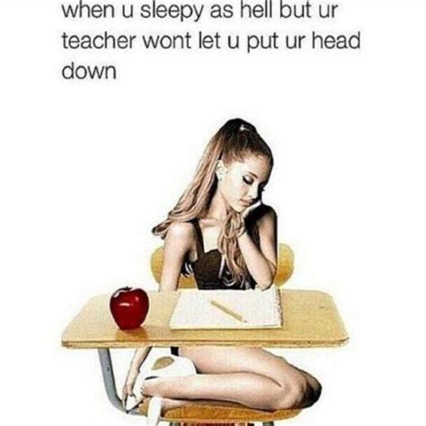 when you sleepy as hell but ur teacher wont let u put your head down