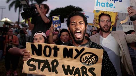 Breaking News Protesters Calling Themselves True Star Wars Fans Are Taking To The Streets To