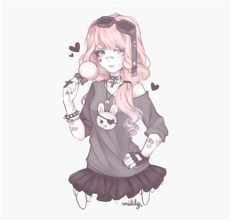 Emo Pastel Goth Anime Girl Aesthetic Gambarku