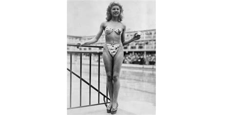 Showgirl Micheline Bernardini Modelled The First Bikini Designed By Frenchman Louis Réard In