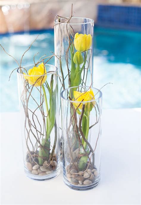 Diy Tutorial Tulip And Curly Willow Centerpieces Hostess With The