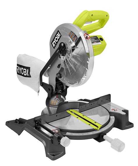Ryobi 10 Inch Compound Miter Saw With Laser The Home Depot Canada