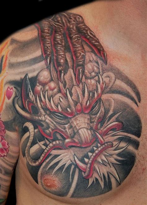 Art By Marvin Silva Tattoos Traditional Asian Dragon Head Tattoo